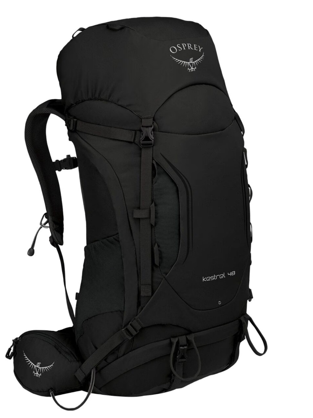 Osprey Kestrel 48 Black Men's Hiking Backpack M/L like new